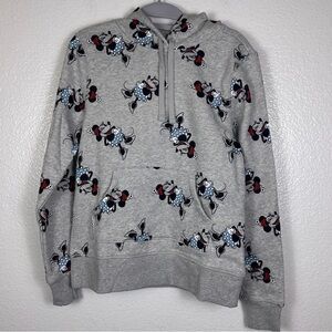 Disney Amazon Essentials Minnie Mouse Pullover Hoodie Gray Women XS